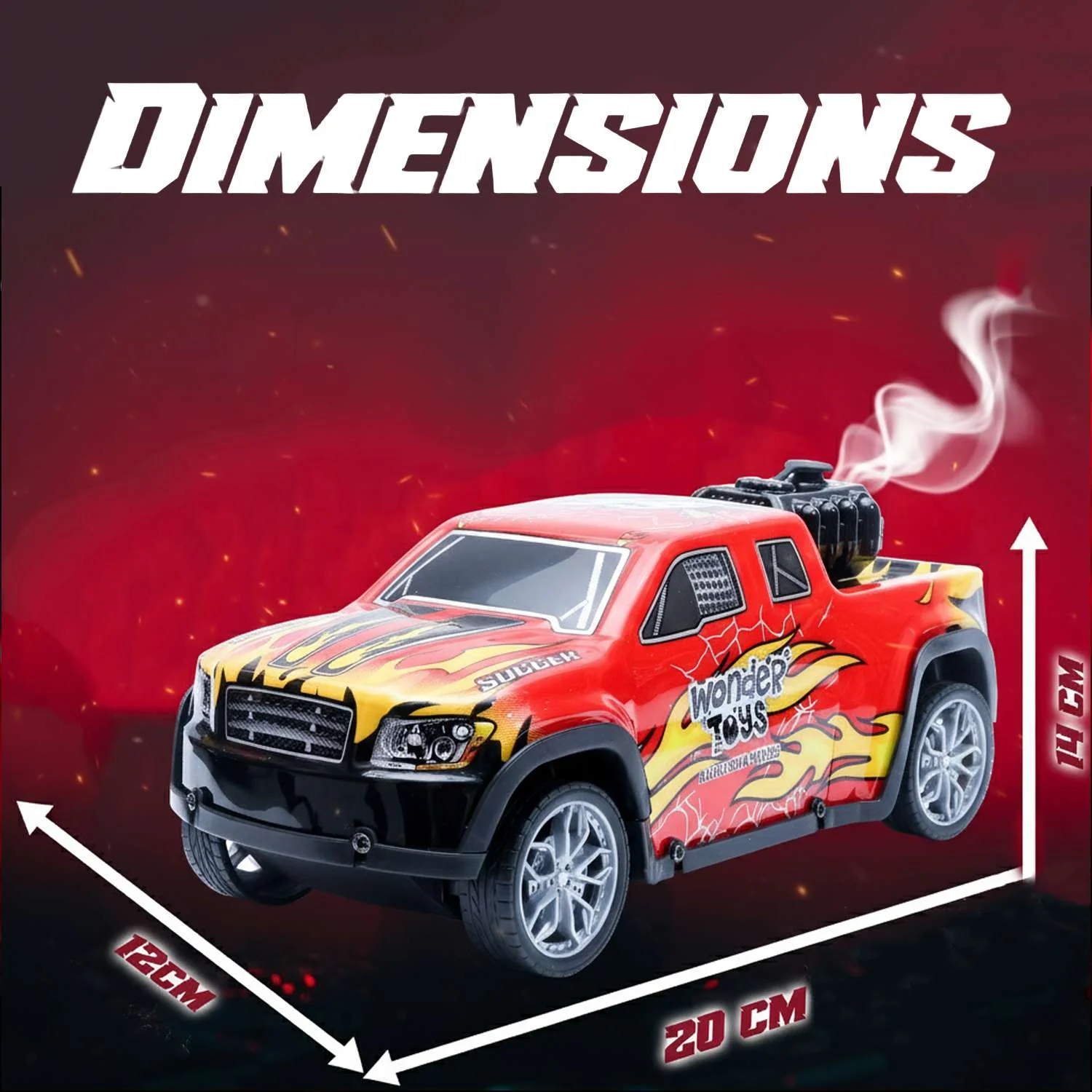 Off Road Speed Car With Smoke