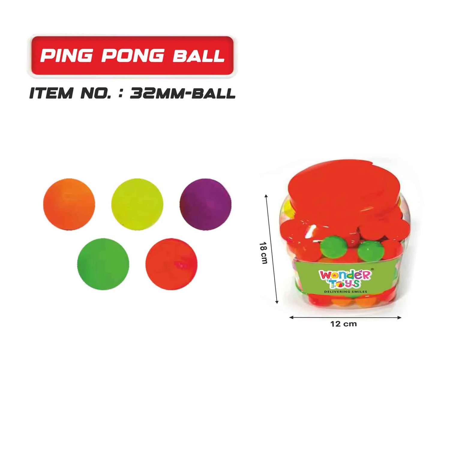 Ping Pong Ball 125 Pcs