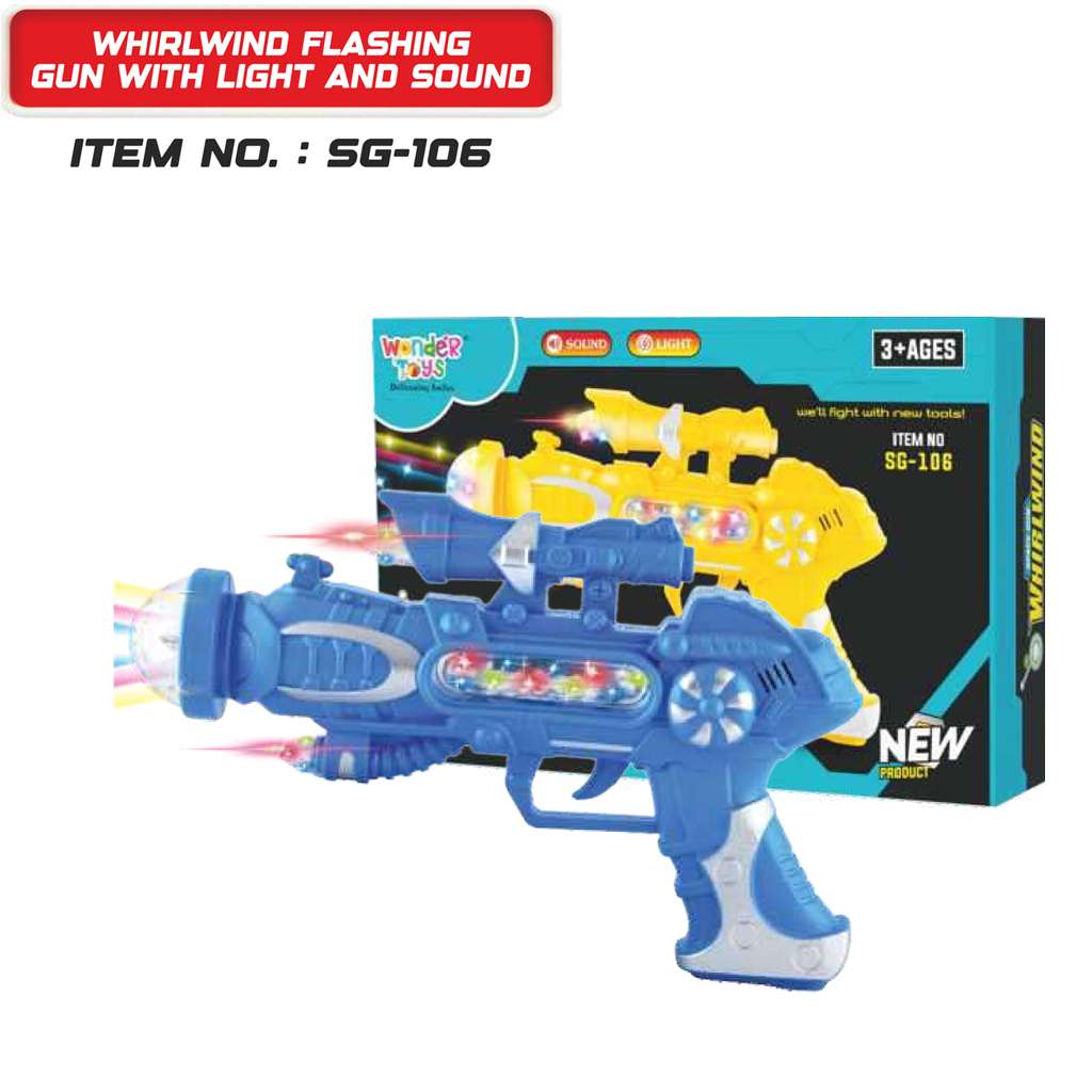 Whirlwind Flashing Gun with Light and Sound