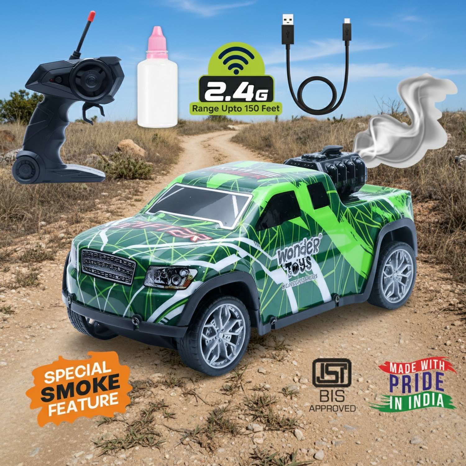 Off Road Chase Colorful Light Car
