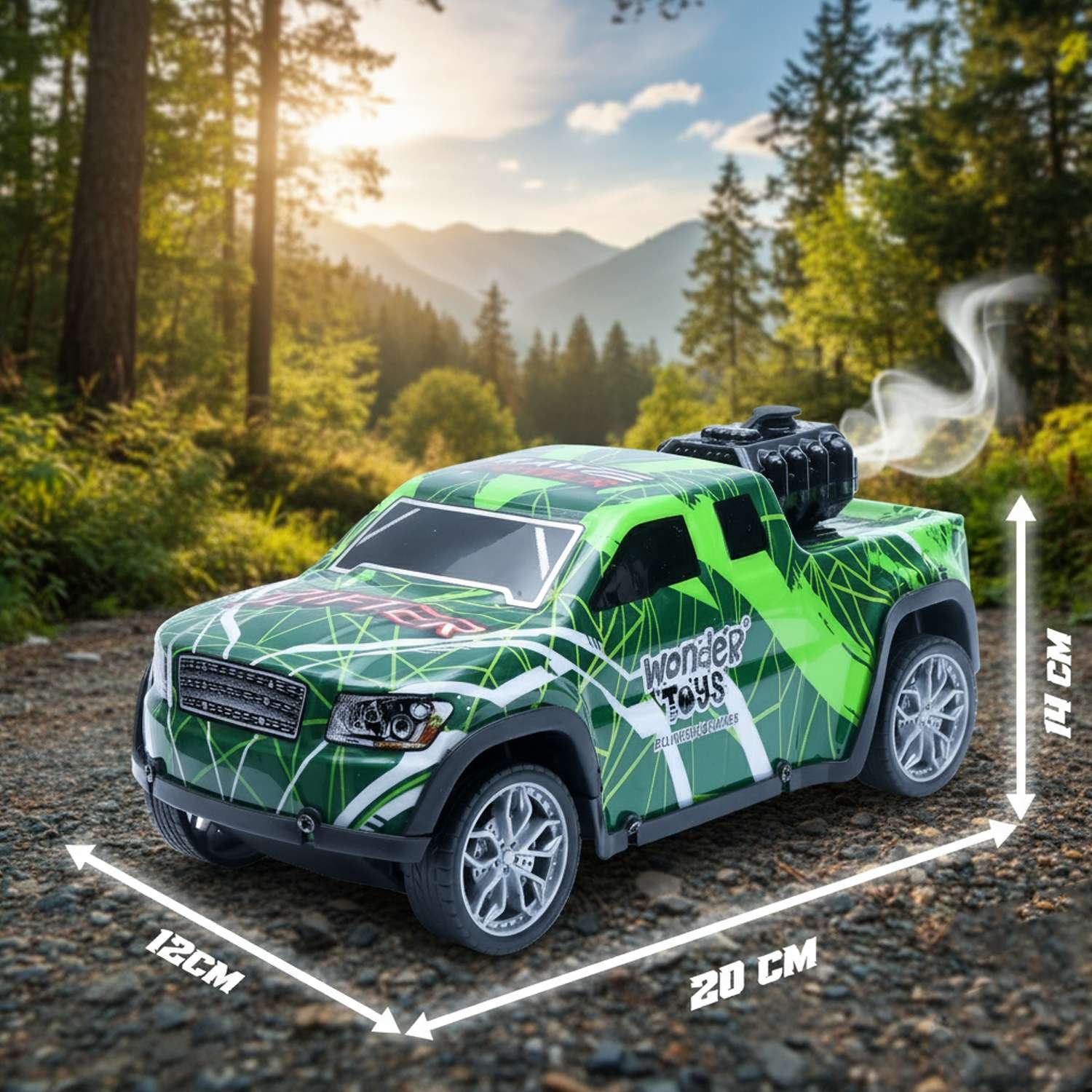 Off Road Chase Colorful Light Car