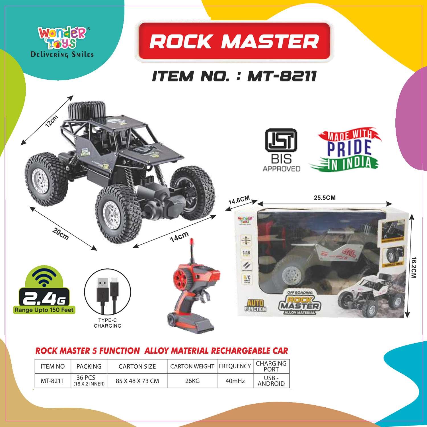 Rock Master Car Without Spray