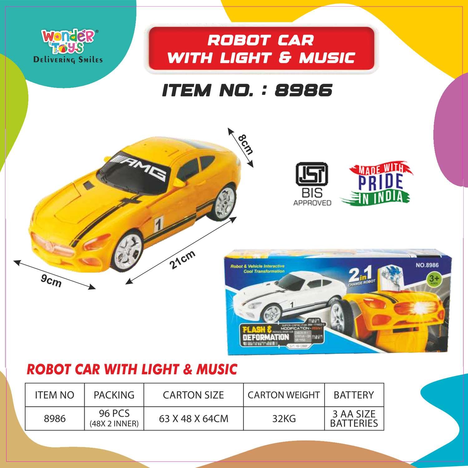 Robot Car With Light & Music
