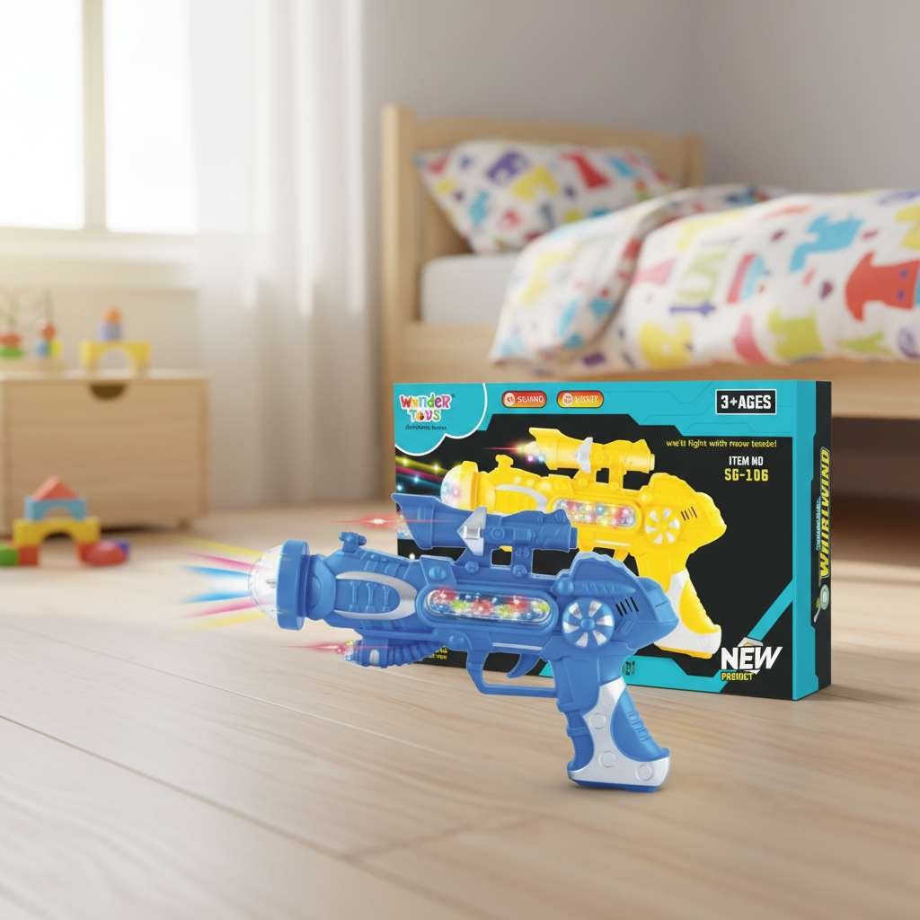 Whirlwind Flashing Gun with Light and Sound