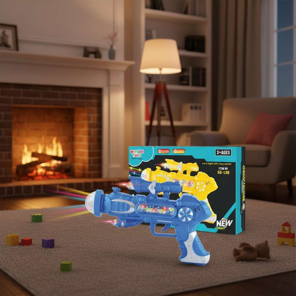 Whirlwind Flashing Gun with Light and Sound