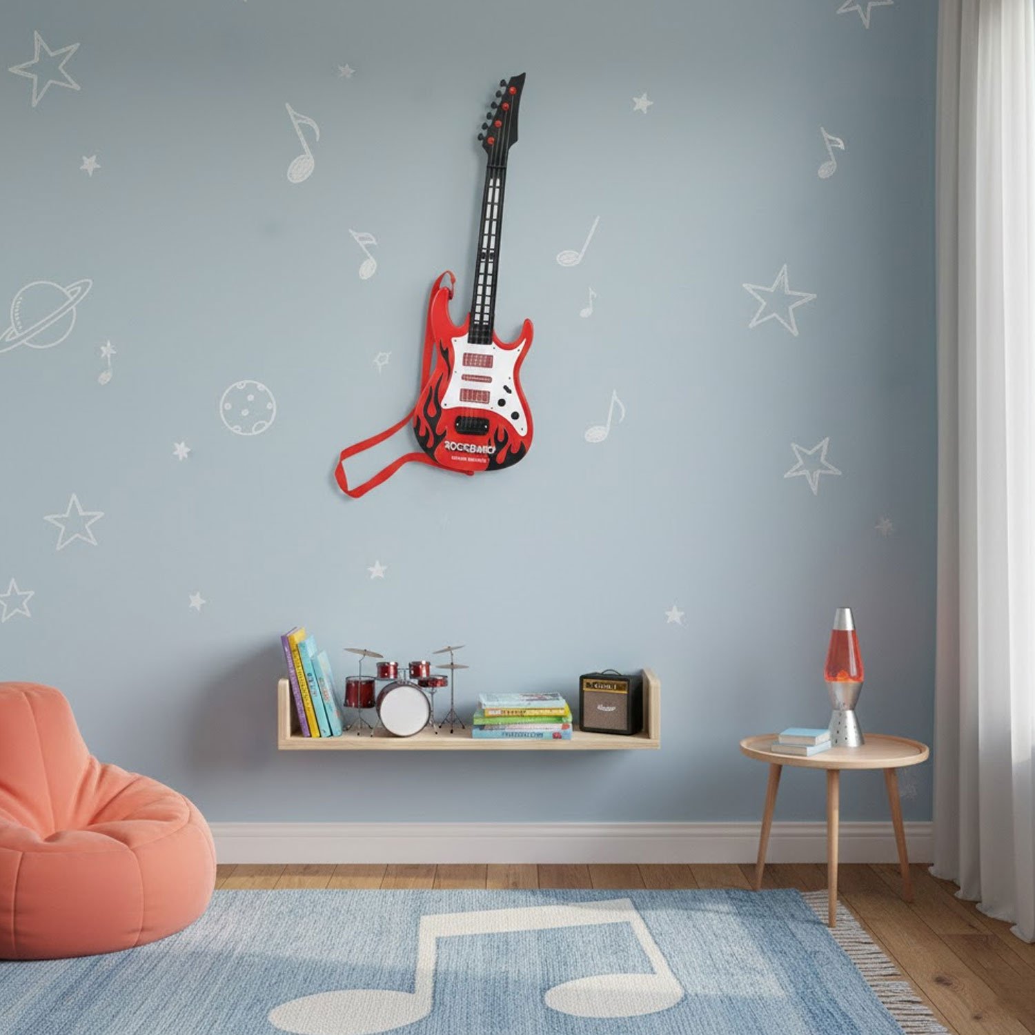 Rockband Guitar with Light & Sound