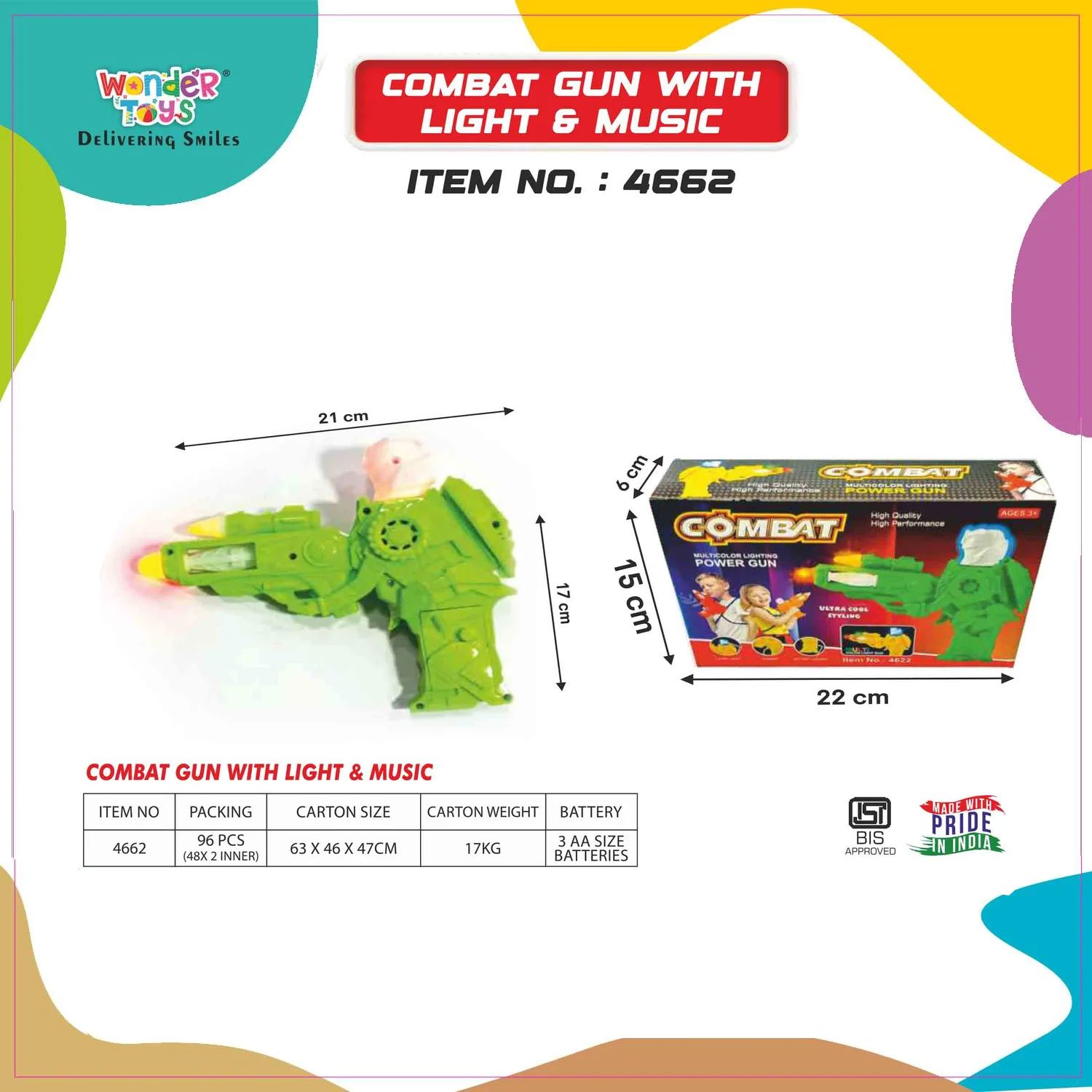 Combat Gun with Light & Music