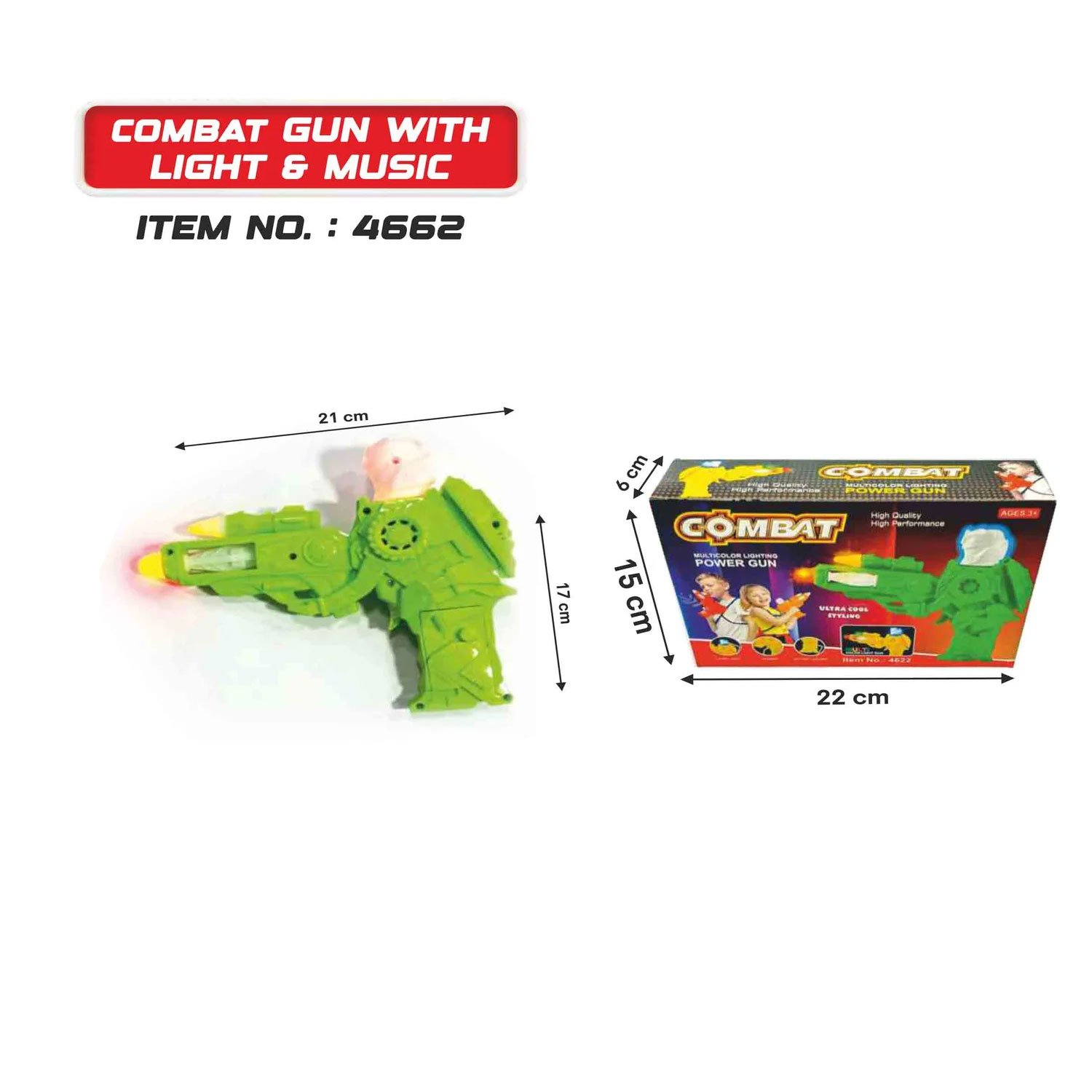 Combat Gun with Light & Music