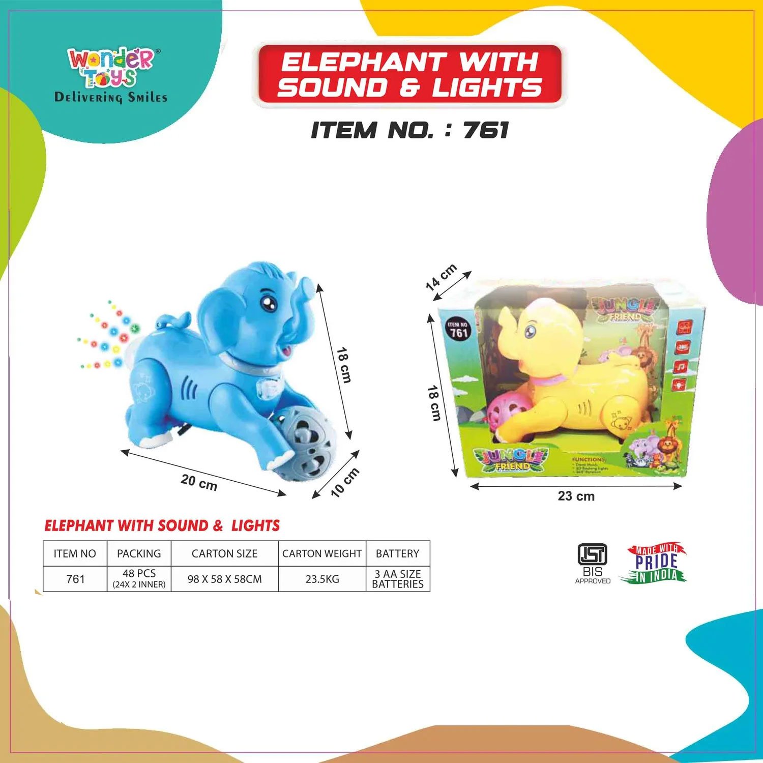 Elephant With Sound & Lights