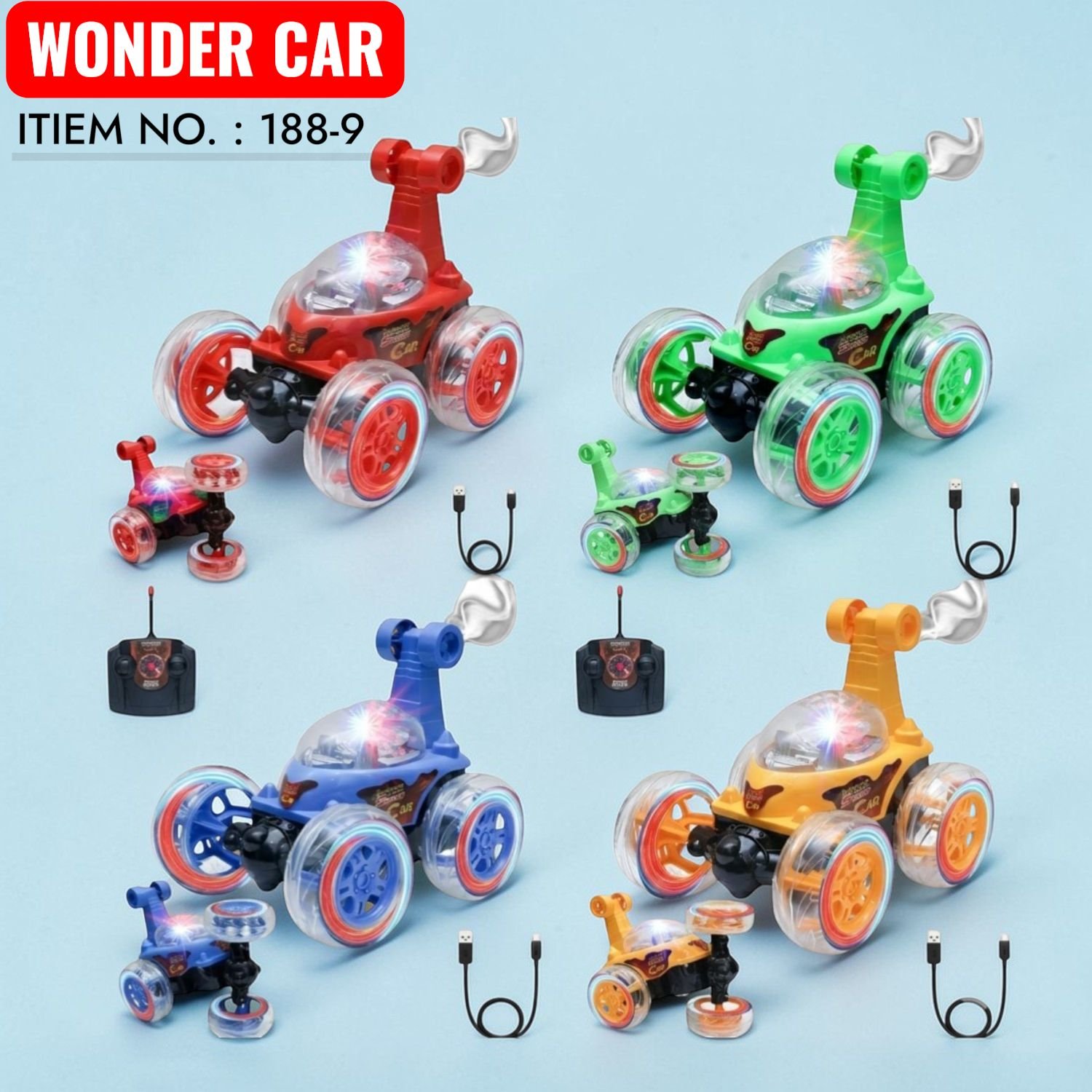 Smoke Spray Stunt Cars