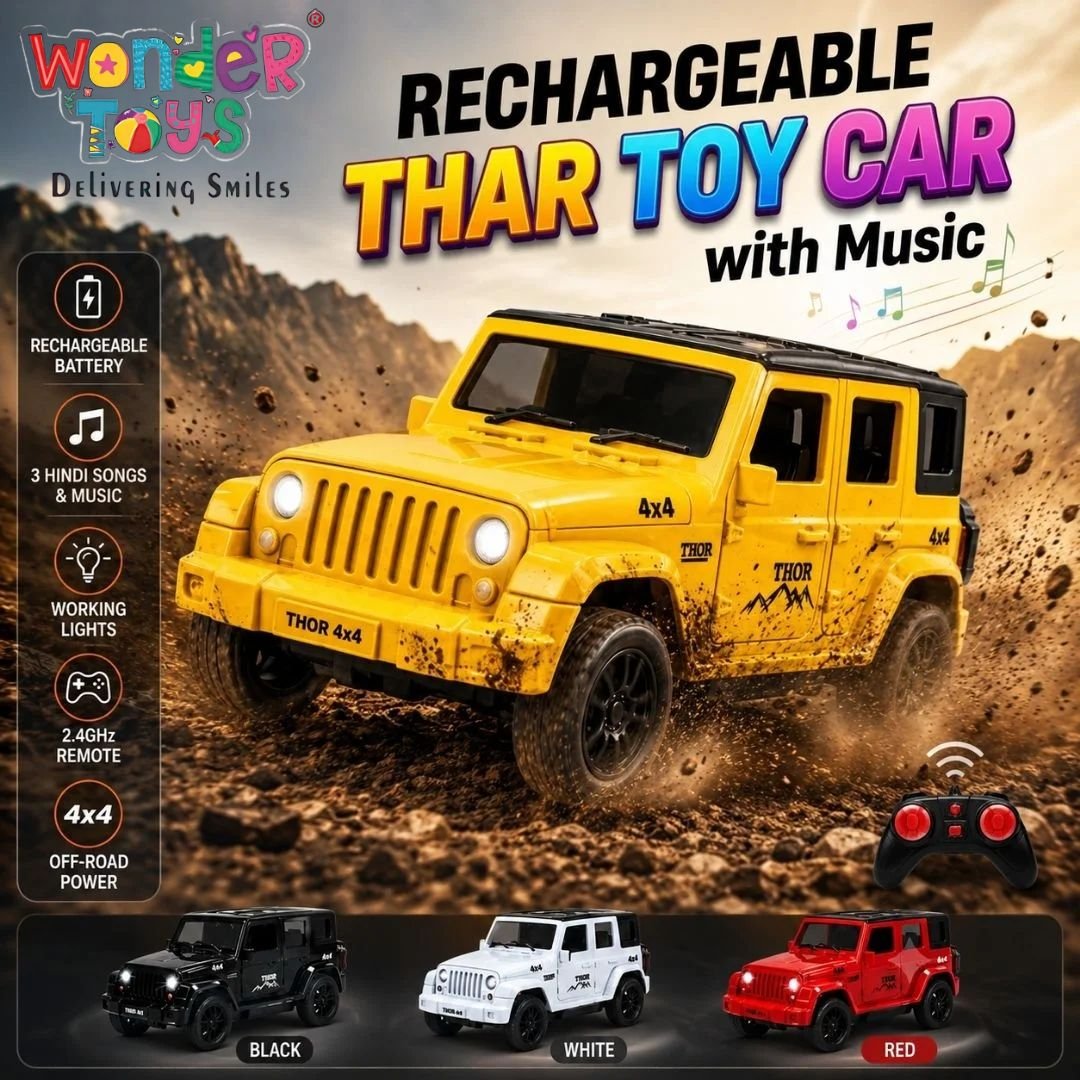 Rechargeable Thar Toy Car with Music