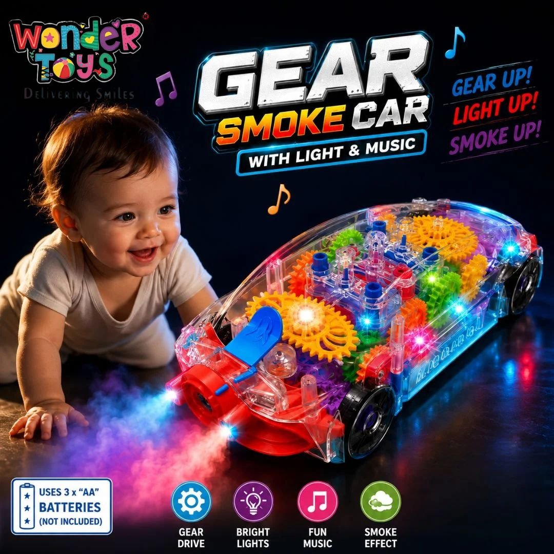 Gear Smoke Car With Light & Music
