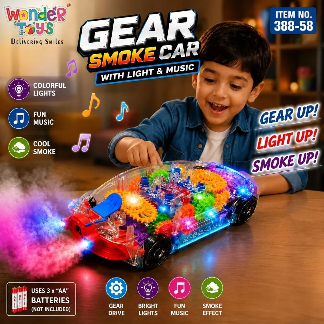 Gear Smoke Car With Light & Music