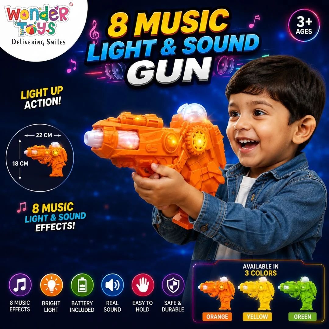 8 Music Light & Sound Gun