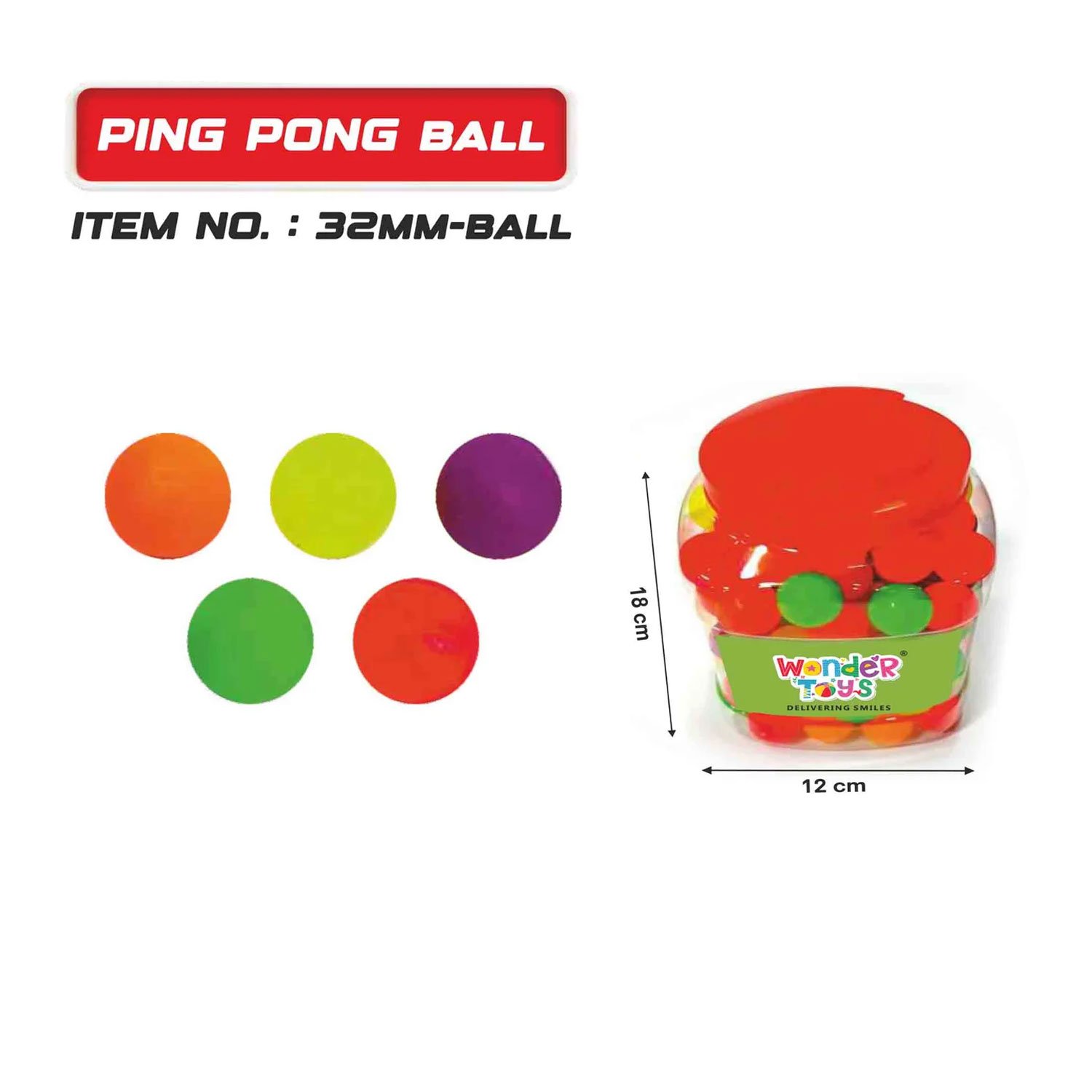 Ping Pong Ball 125 Pcs